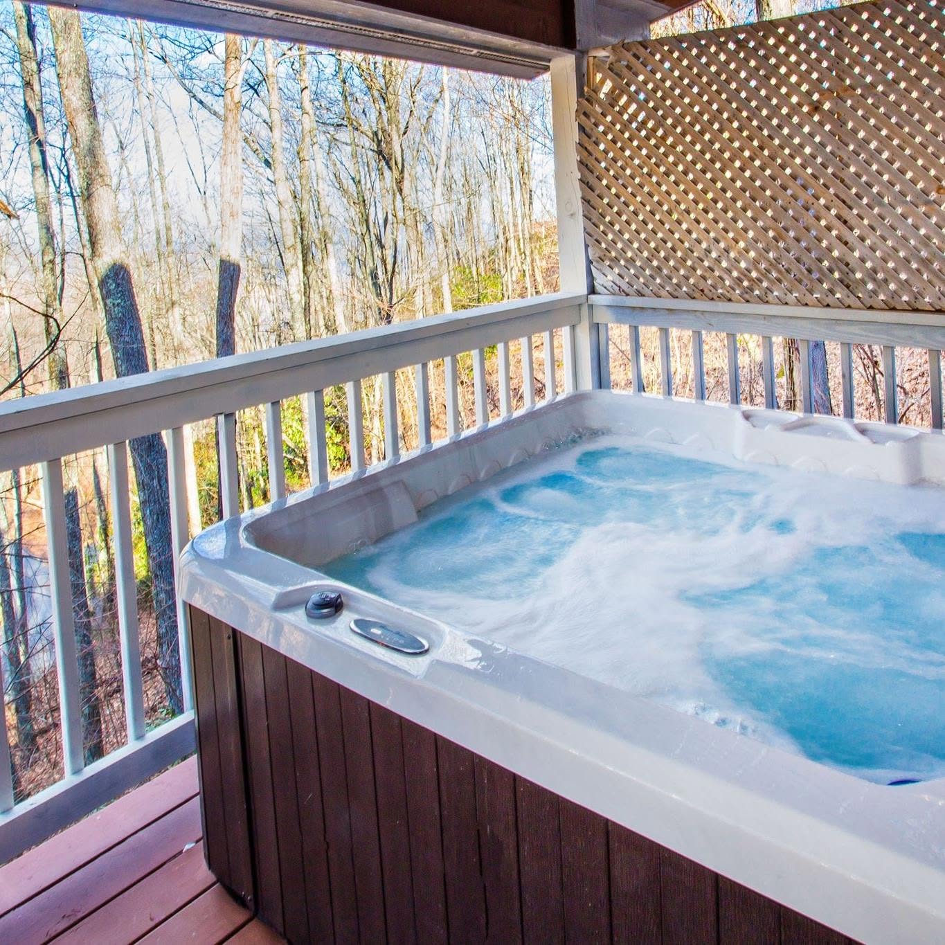 Private hot tub